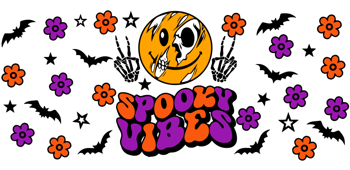 Spooky Vibes - UV DTF Libbey Glass Wrap - Buy Bulk DTF