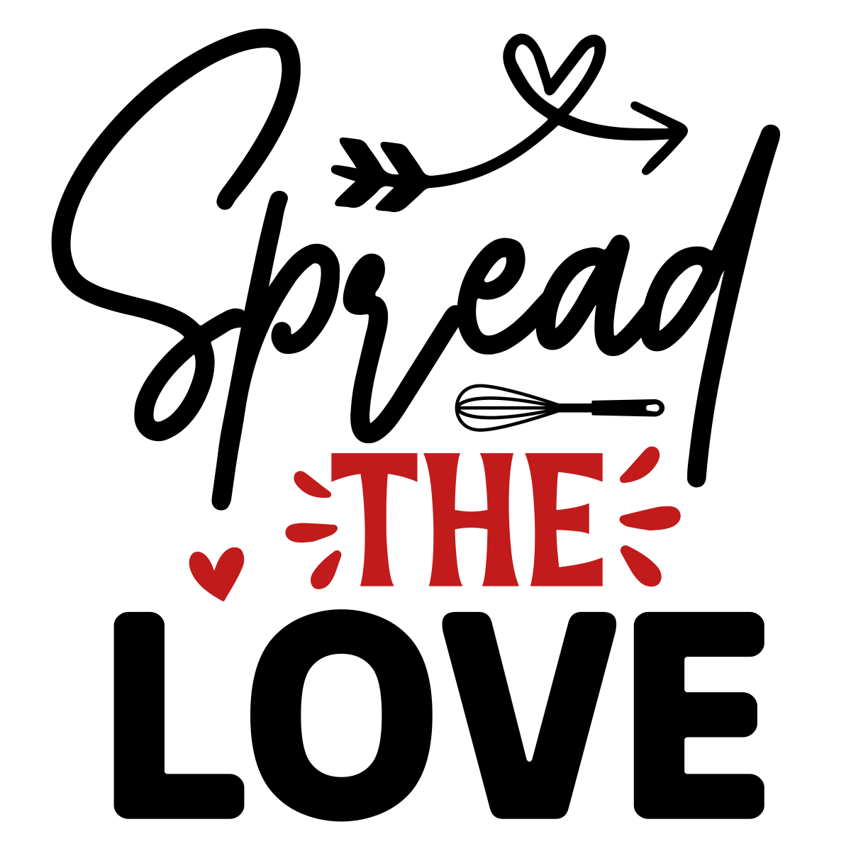 Spread The Love 2 Ready To Press DTF Transfer - Buy Bulk DTF