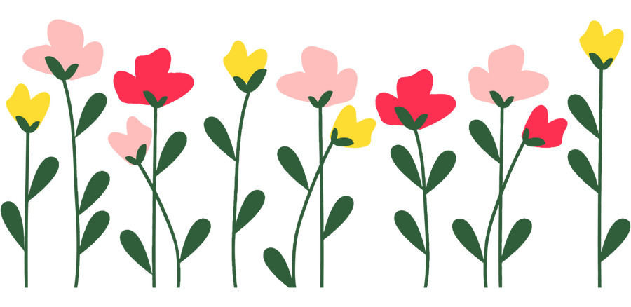 Spring Flower Stalk - UV DTF Libbey Glass Wrap - Buy Bulk DTF