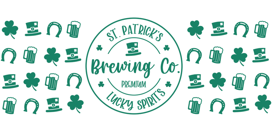 St Patrick's brewing - UV DTF Libbey Glass Wrap - Buy Bulk DTF