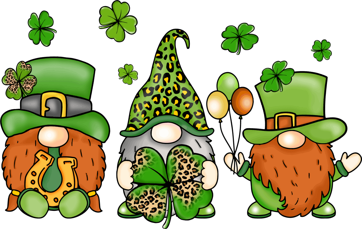 St Patricks Day Gnomes Ready To Press DTF Transfers - Buy Bulk DTF