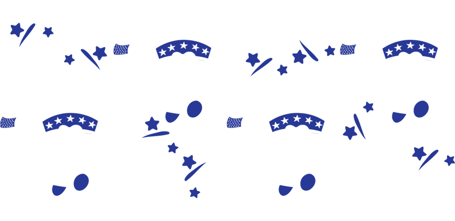 Stars & Stripes Charm UV DTF Libbey Glass Wrap - Buy Bulk DTF