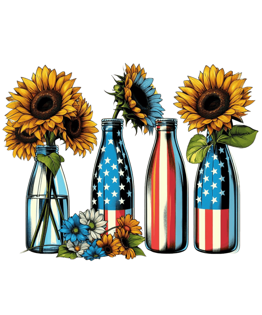 Stars & Stripes Forevermore - Ready To Print DTF Transfers - Buy Bulk DTF