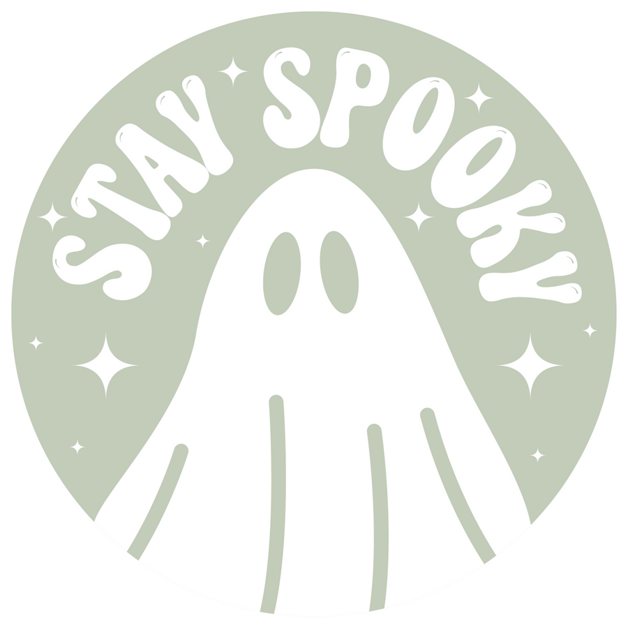 Stay Spooky Ghost Circle Ready To Press DTF Transfer - Buy Bulk DTF