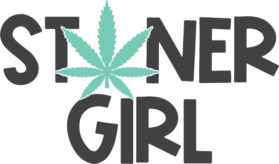 Stoner Girl - Leaf Ready To Press DTF Transfer - Buy Bulk DTF