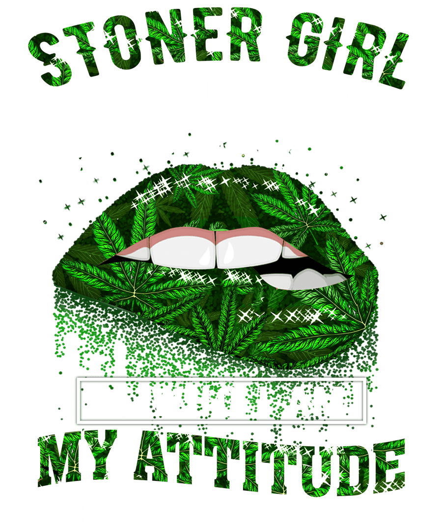 Stoner girl (weed) Ready To Press DTF Transfer - Buy Bulk DTF