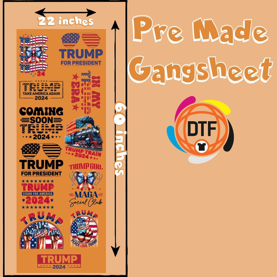 Strump Triumph Premade DTF Gangsheet - Buy Bulk DTF