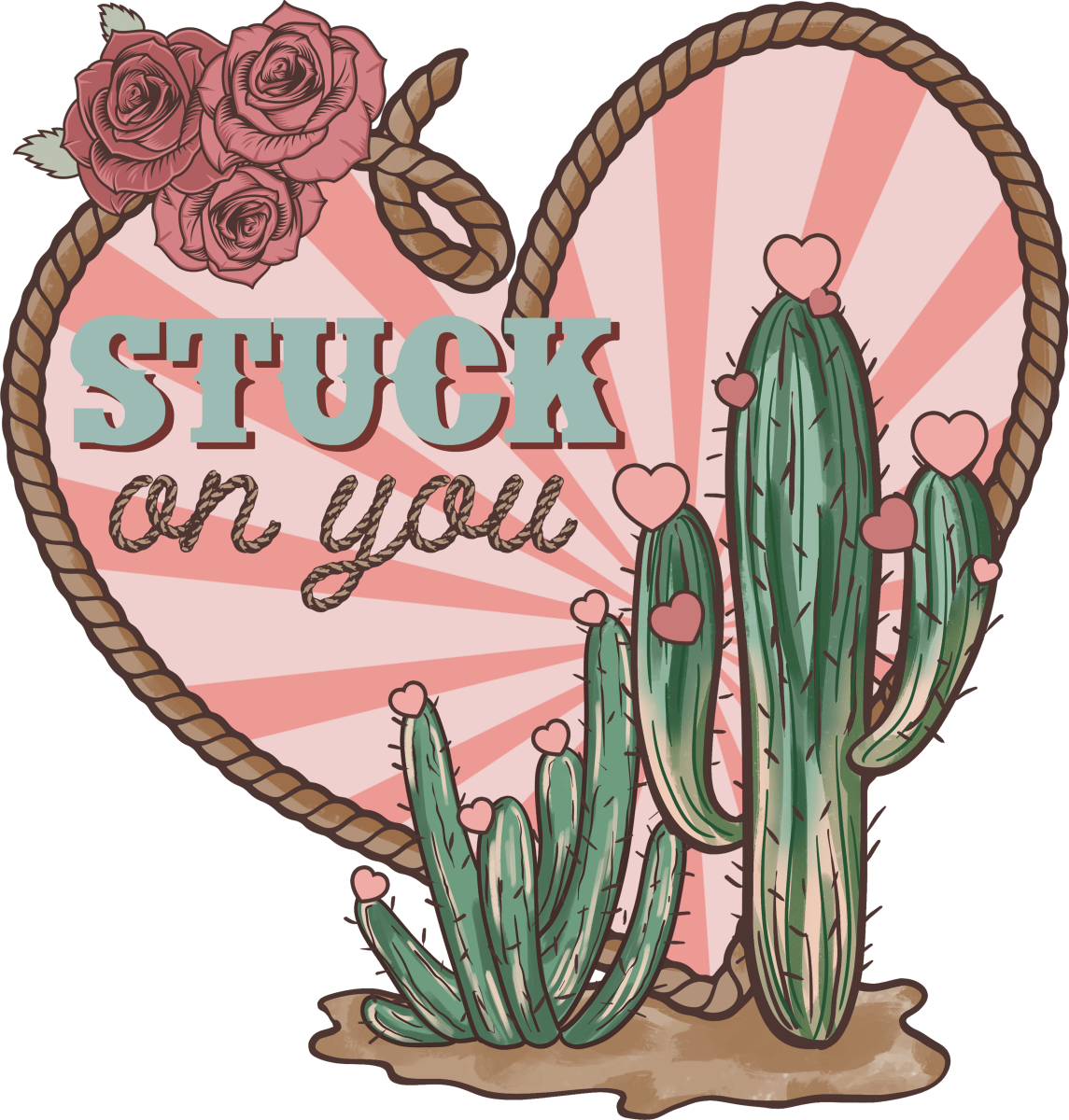 Stuck on You Ready To Press DTF Transfer - Buy Bulk DTF