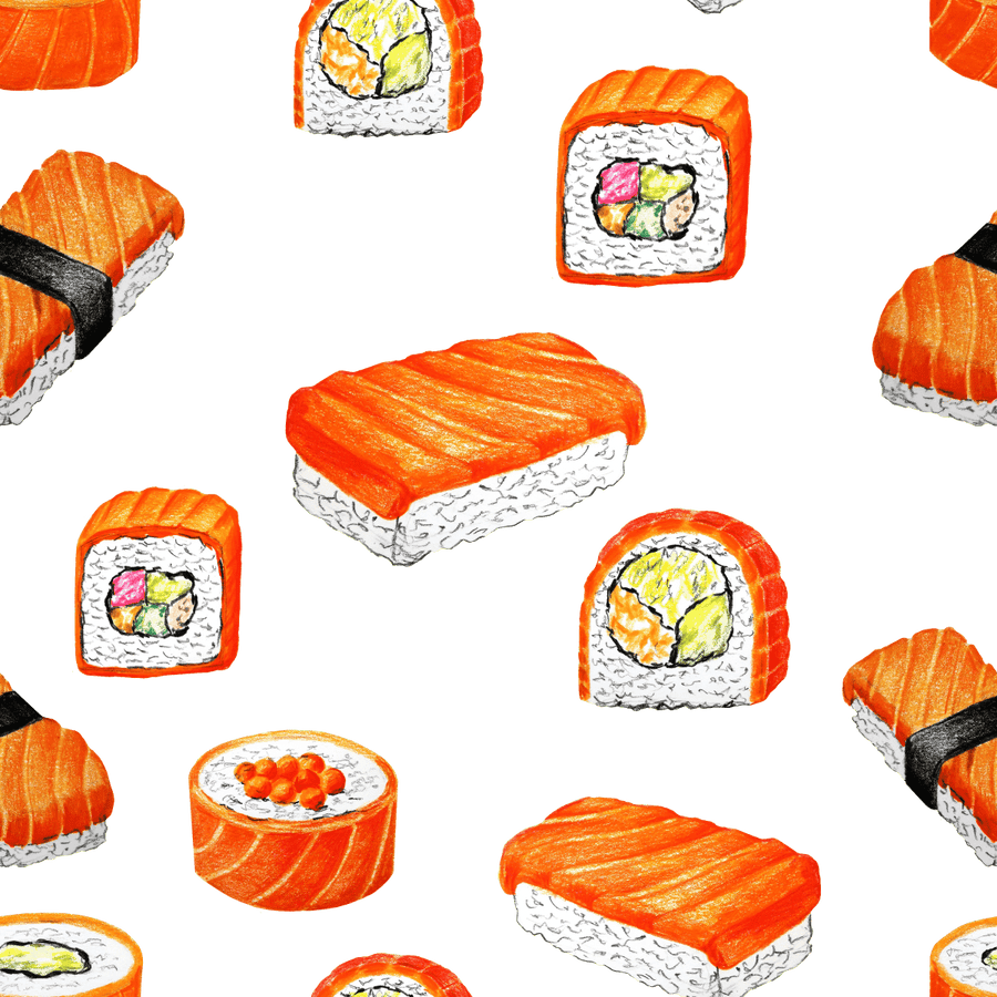 Sushi Feast - Ready To Press DTF Transfers - Buy Bulk DTF