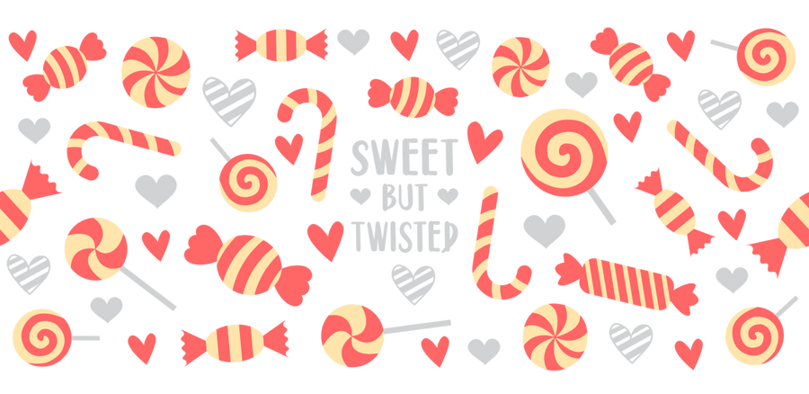 Sweet but twisted UV DTF Libbey Glass Wrap - Buy Bulk DTF