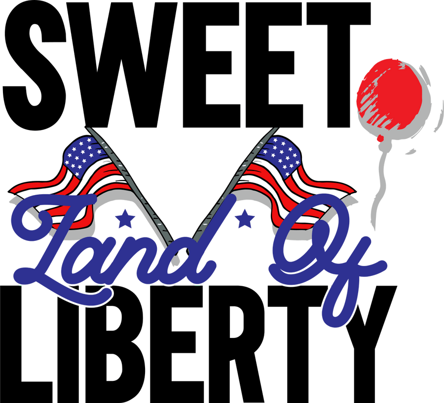Sweet Land Of Liberty - 1203 Ready to Press DTF Transfer - Buy Bulk DTF
