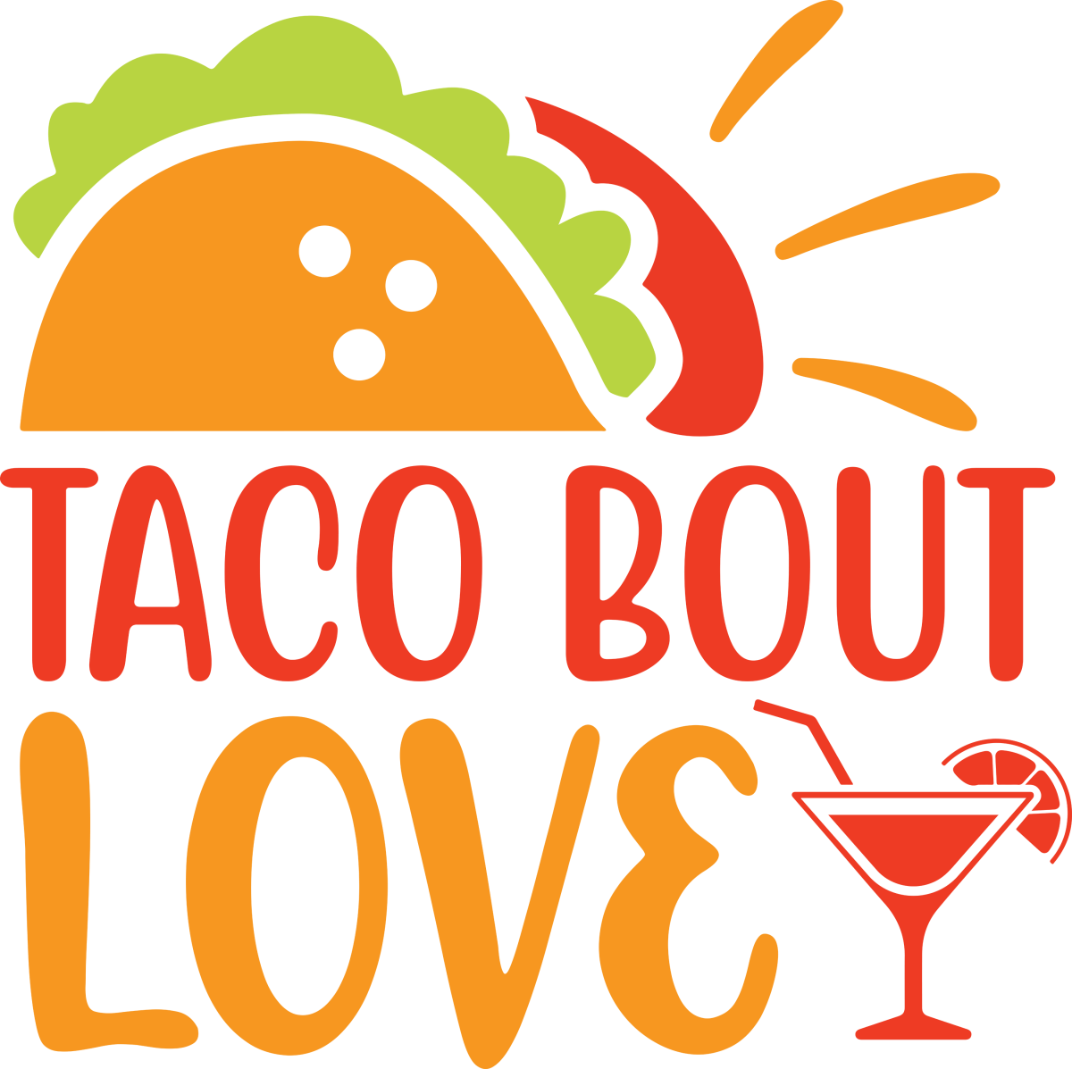 Taco bout love - Ready to Press DTF Transfers - Buy Bulk DTF