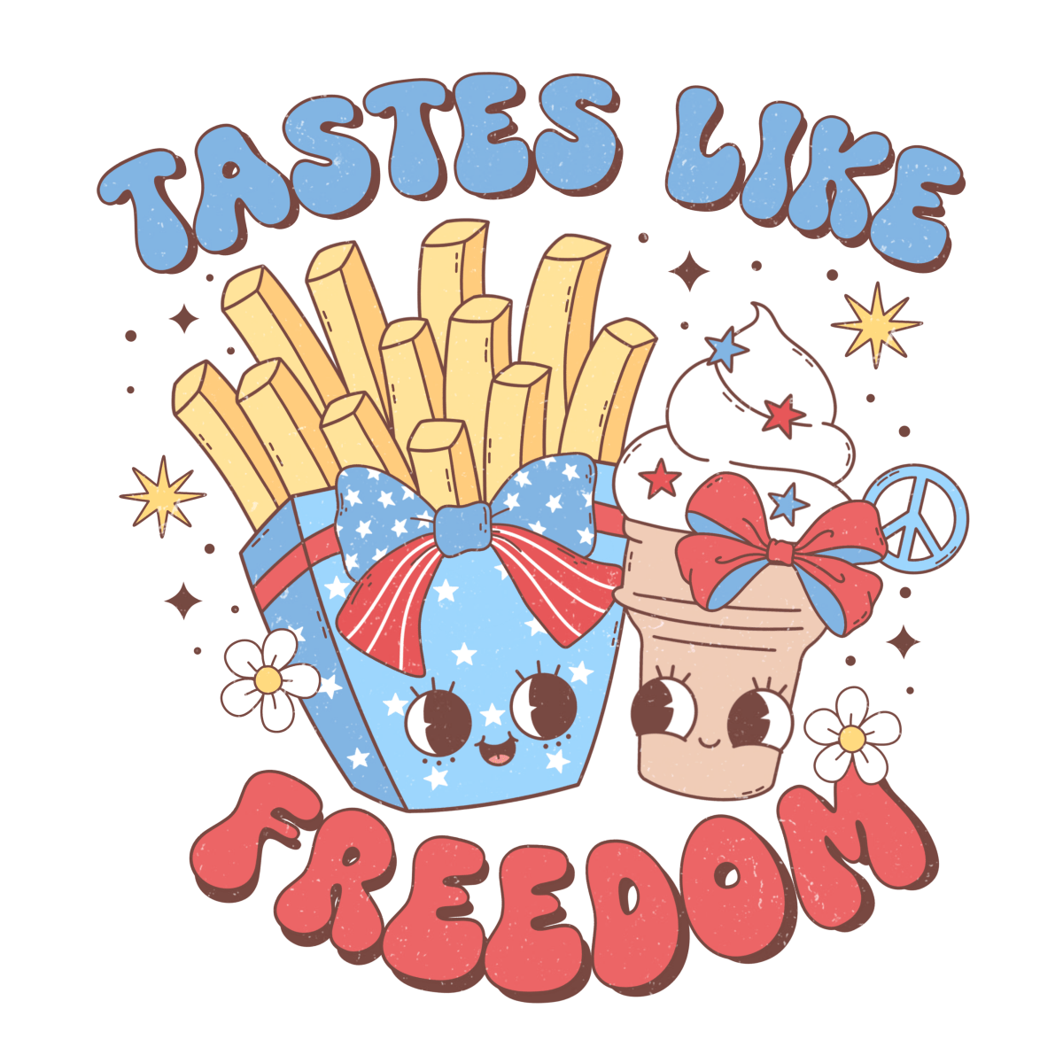 Tastes Like Freedom - Ready To Press DTF Transfers - Buy Bulk DTF