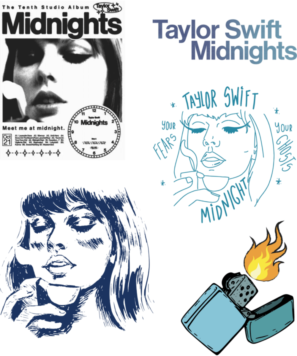 Taylor swift's midnights Pack - Ready To Press DTF Transfers - Buy Bulk DTF