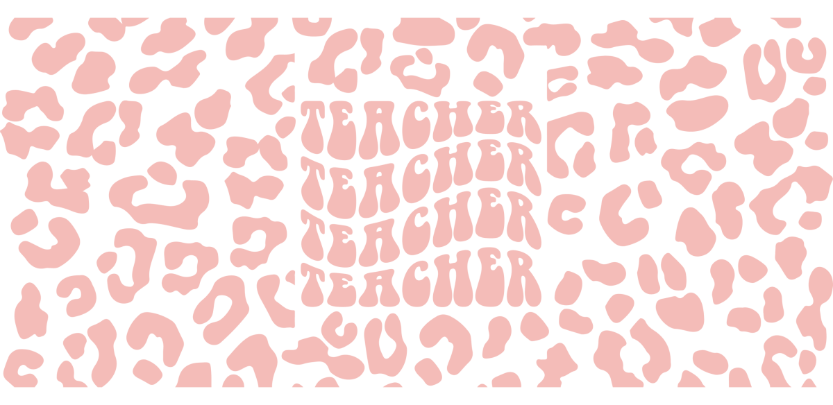 Teacher Leopard Pattern - UV DTF Libbey Glass Wrap - Buy Bulk DTF