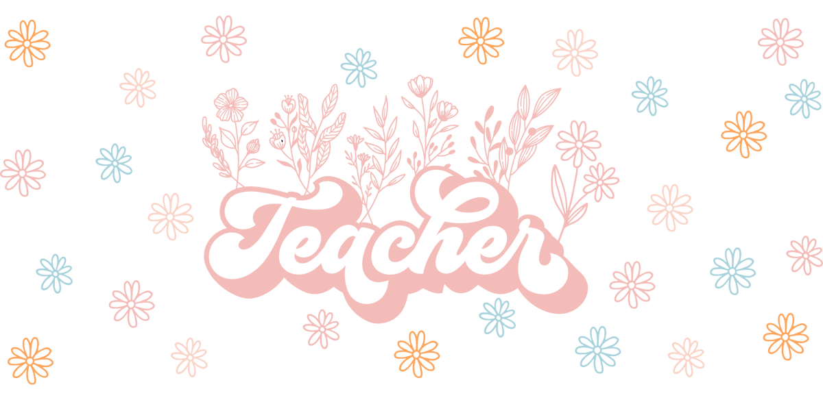 Teacher Wildflower - UV DTF Libbey Glass Wrap - Buy Bulk DTF