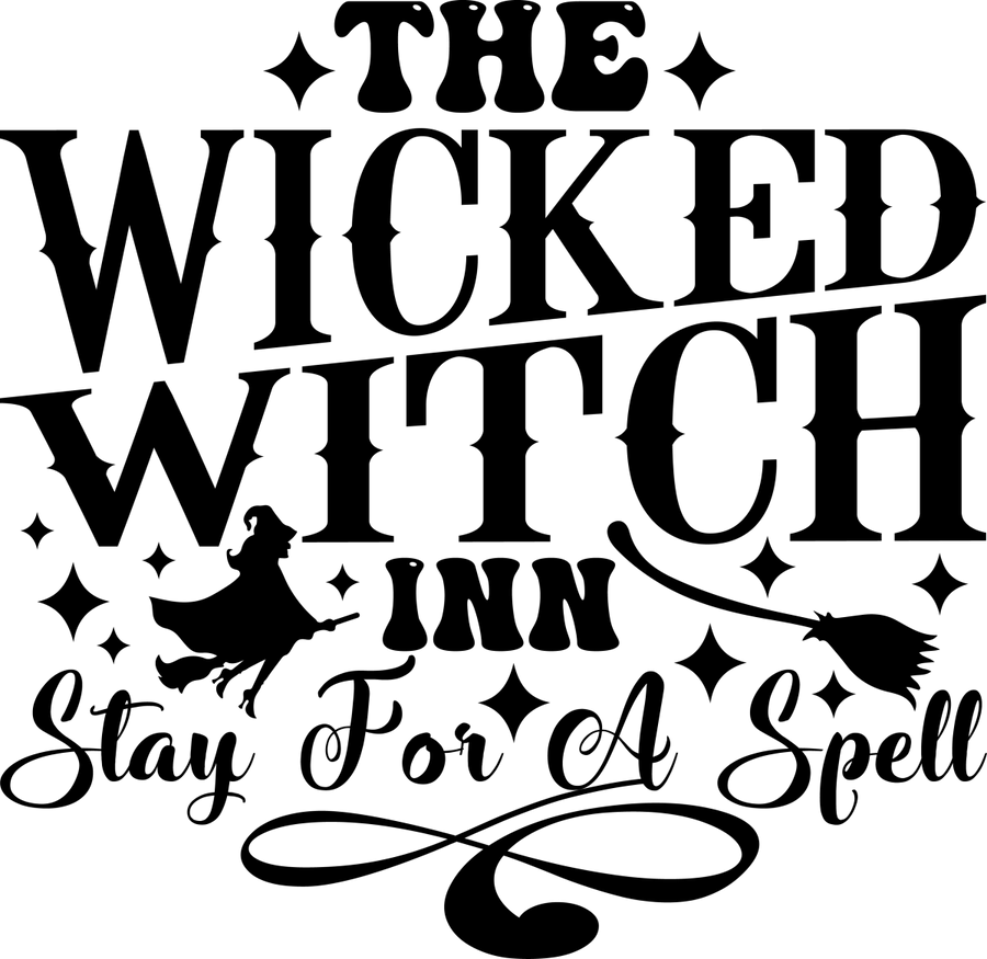 The Wicked Witch Inn Ready To Press DTF Transfer - Buy Bulk DTF