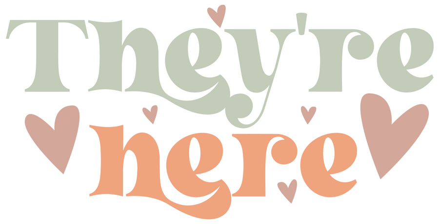 Theyre Here Text Design Ready To Press DTF Transfer - Buy Bulk DTF