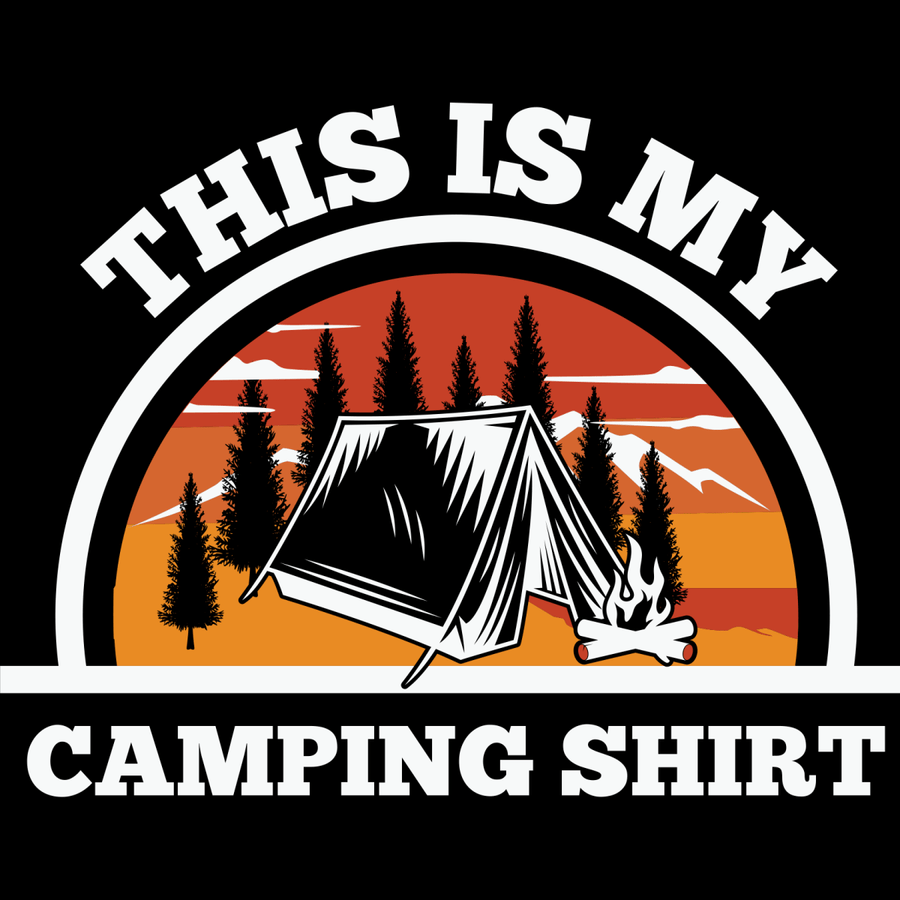This Is My Camping Shirt - Ready To Press DTF Transfers - Buy Bulk DTF