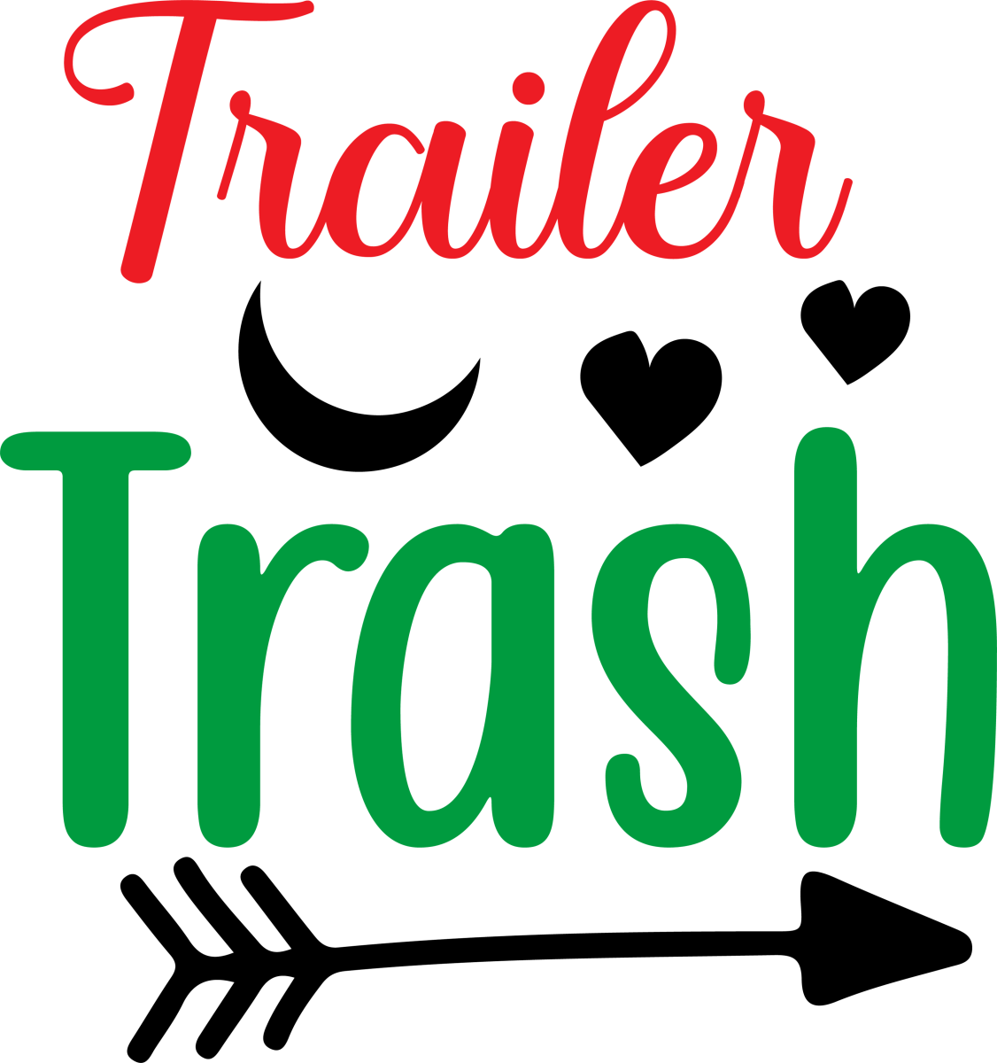 Trailer Trash - 1020 Ready to Press DTF Transfer - Buy Bulk DTF