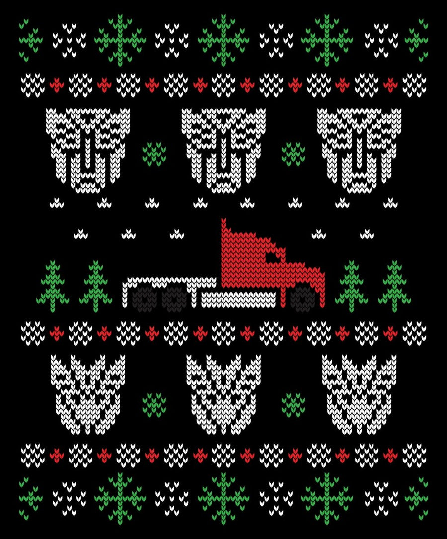 Transformers Ugly Christmas Sweater Party Ready To Press DTF Transfer - Buy Bulk DTF