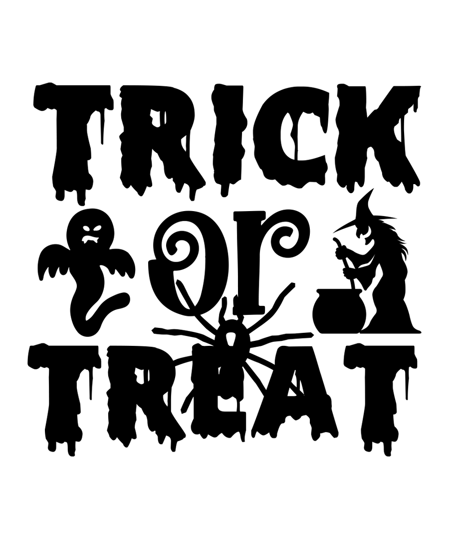 Trick Or Treat - 01 Ready To Press DTF Transfer - Buy Bulk DTF