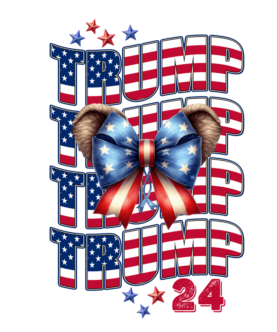 Trump 2024 Bow - Ready To Press DTF Transfers - Buy Bulk DTF