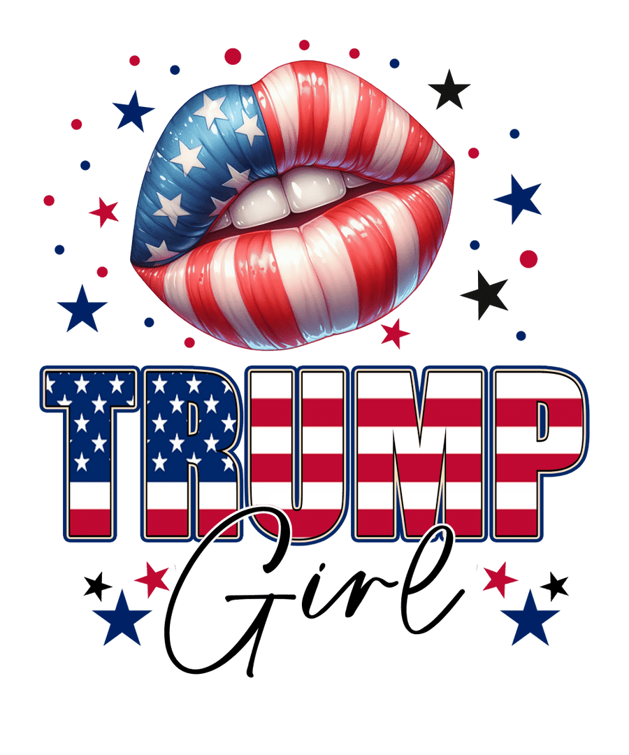 Trump Girl Lip - Ready To Press DTF Transfers - Buy Bulk DTF