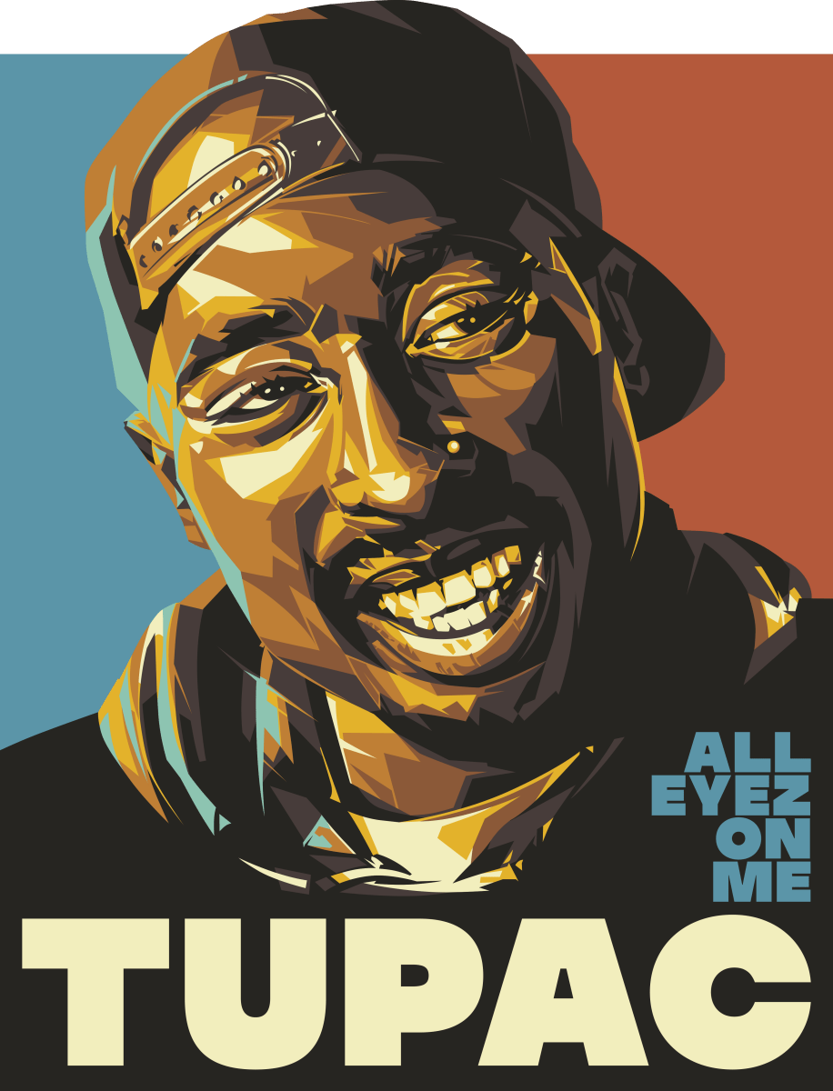 Tupac - All Eyez On Me - Pop Art - Ready To Press DTF Transfers - Buy Bulk DTF