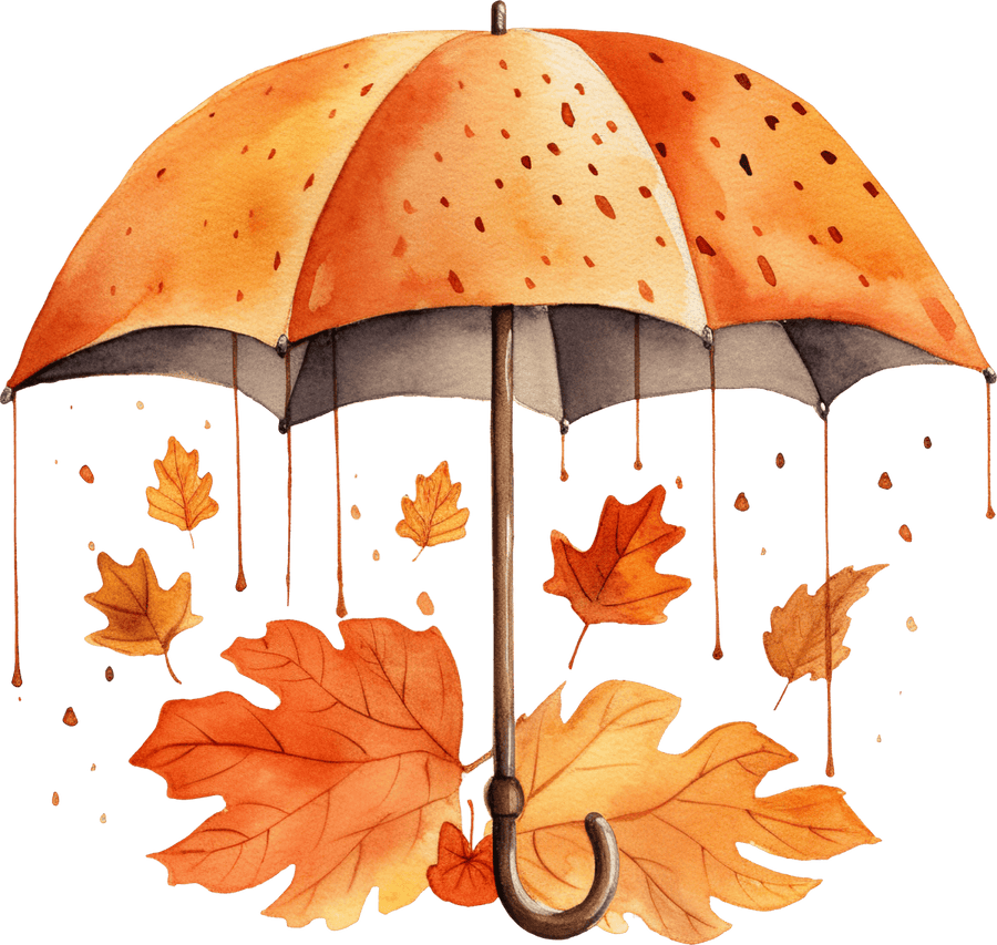 Umbrella Orange - Ready To Press DTF Transfers - Buy Bulk DTF