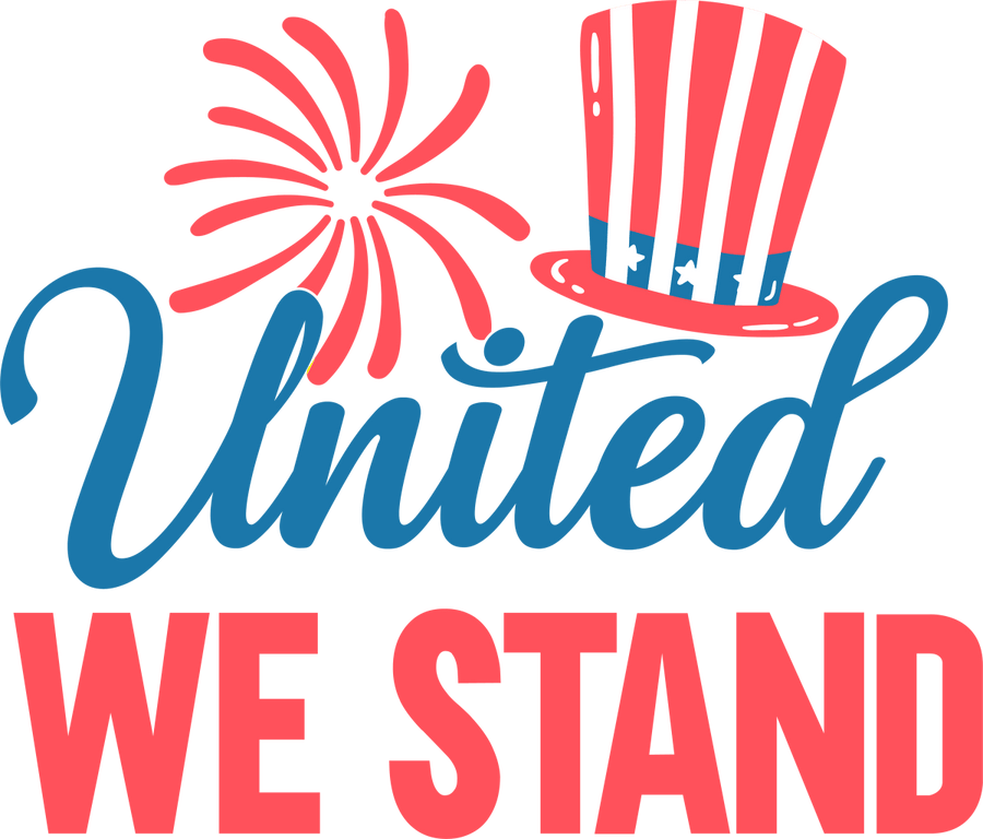 United We Stand - 1208 Ready to Press DTF Transfer - Buy Bulk DTF