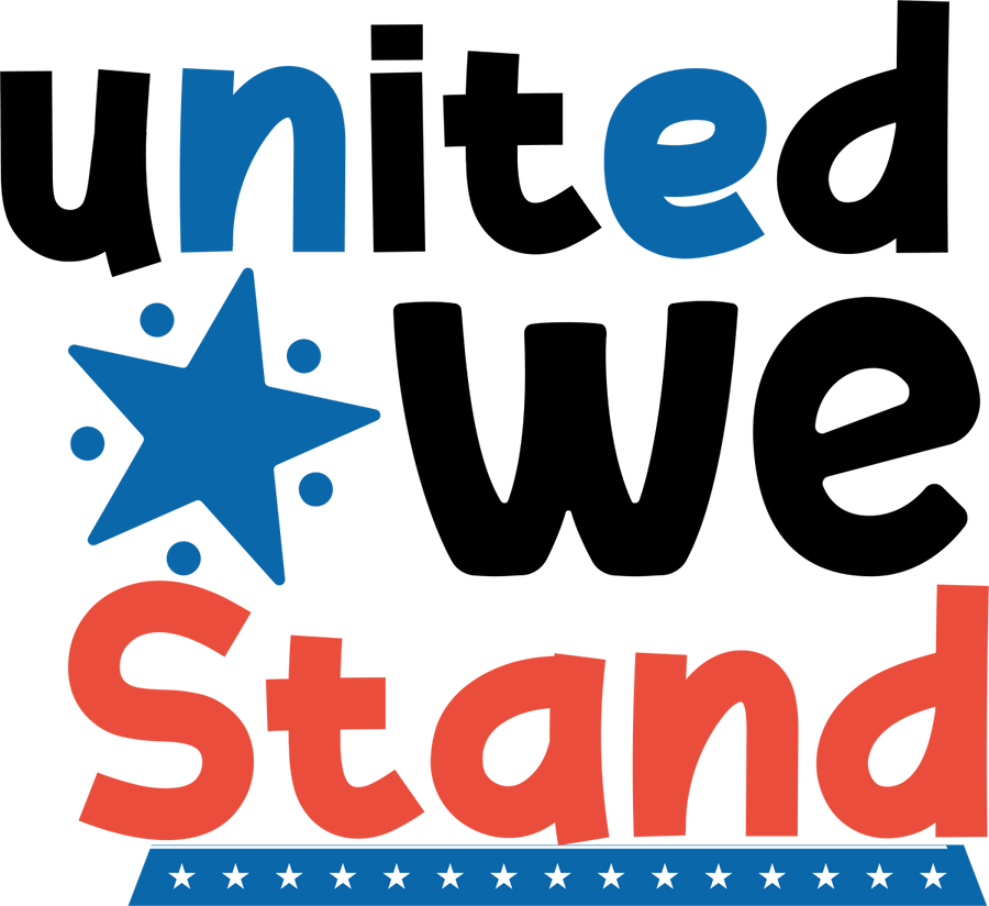 United We Stand - 1210 Ready to Press DTF Transfer - Buy Bulk DTF