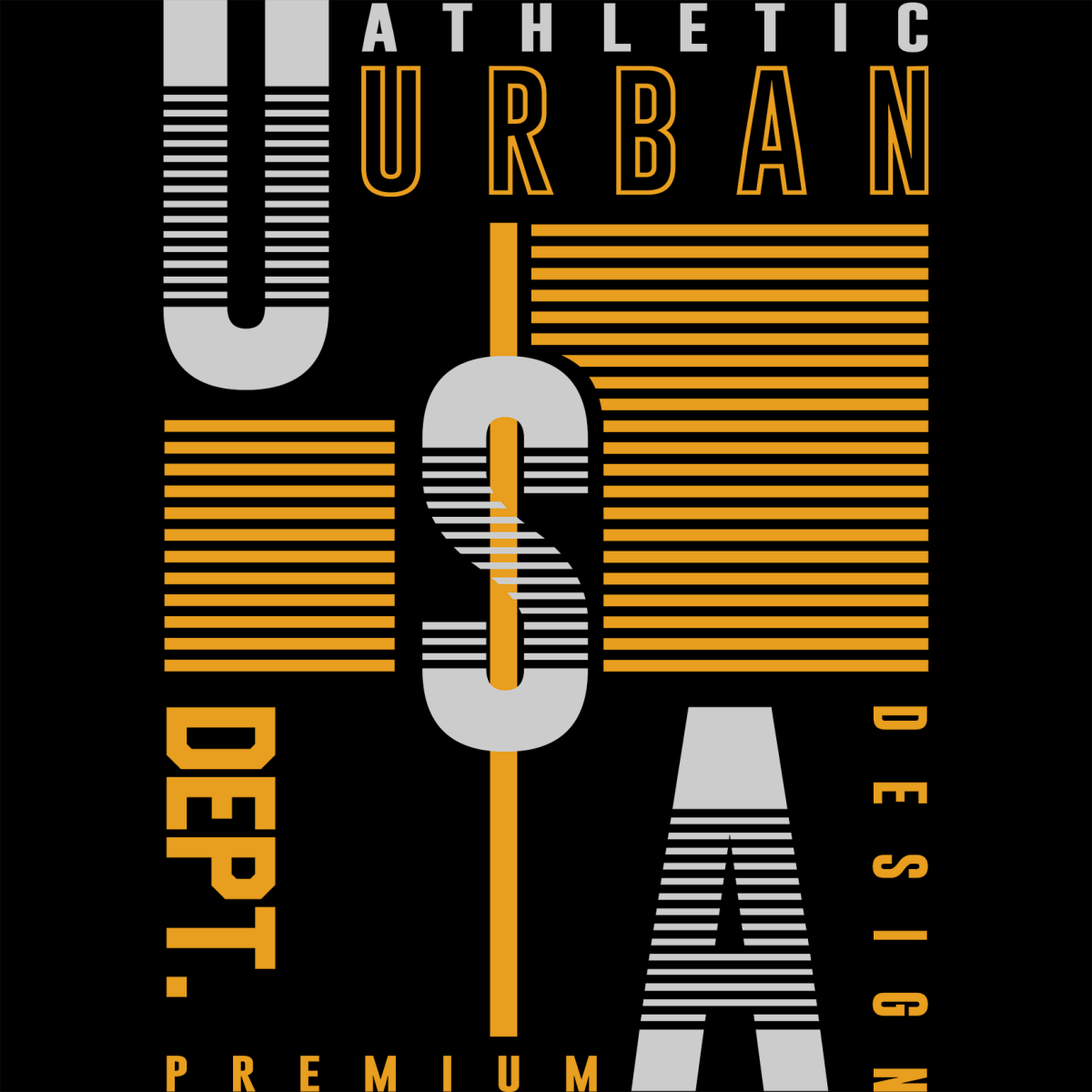 Urban Athletic USA Dept - Ready To Press DTF Transfer - Buy Bulk DTF