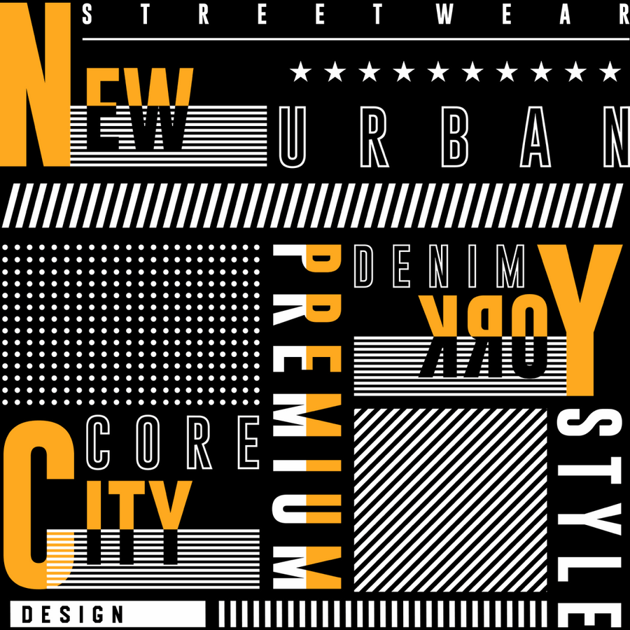 Urban Core - New York City Denim - Ready To Press DTF Transfer - Buy Bulk DTF