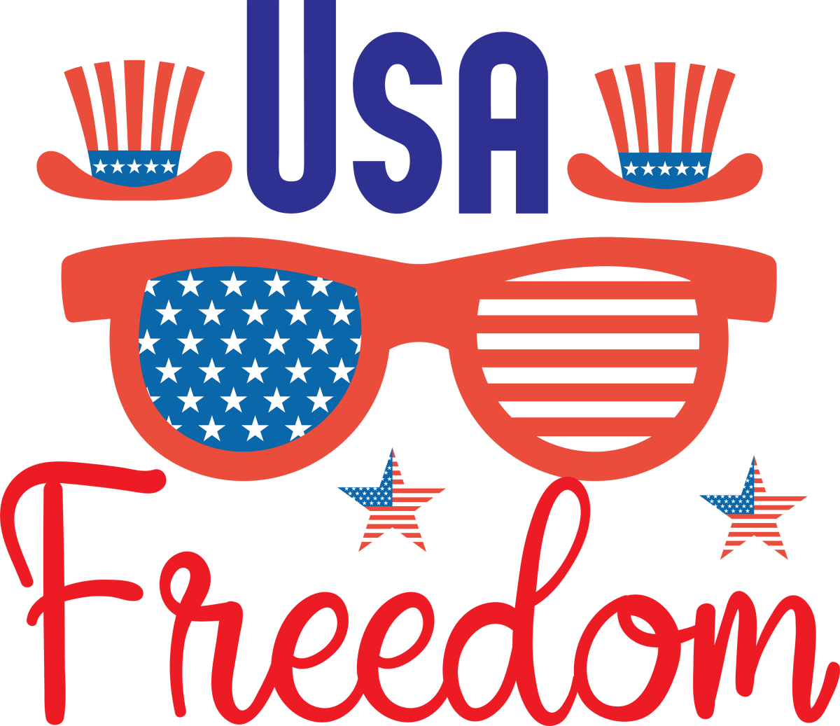 USA Freedom - 1215 Ready to Press DTF Transfer - Buy Bulk DTF
