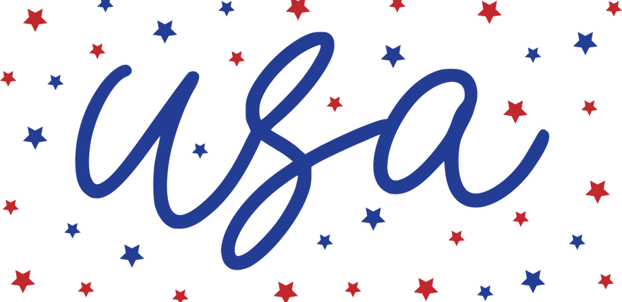 Usa Stars UV DTF Libbey Glass Wrap - Buy Bulk DTF