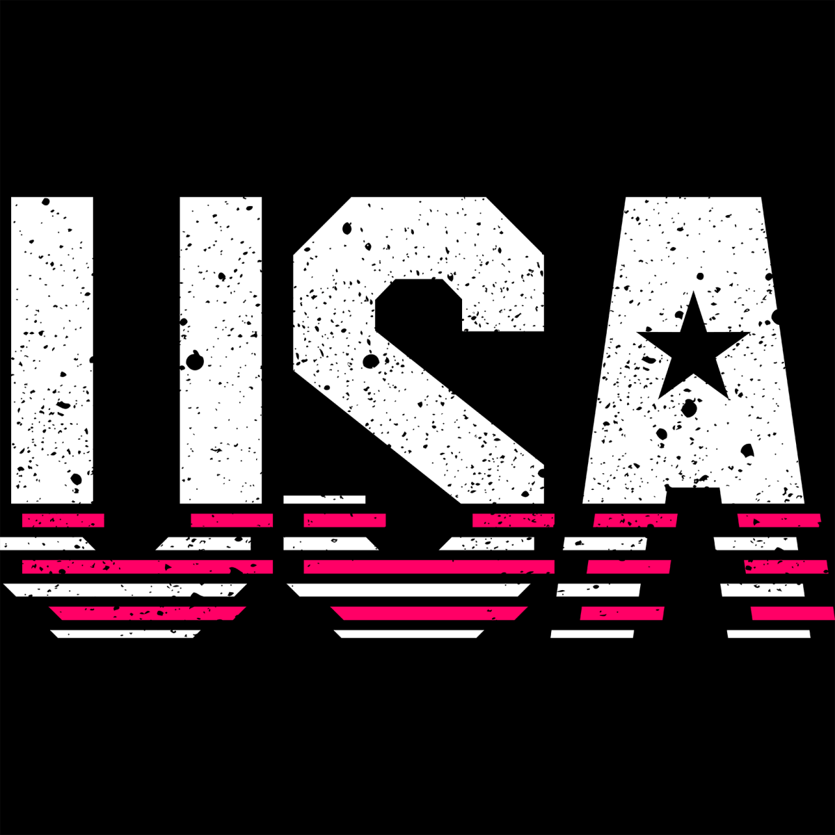 USA - Stripes - Ready To Press DTF Transfer - Buy Bulk DTF