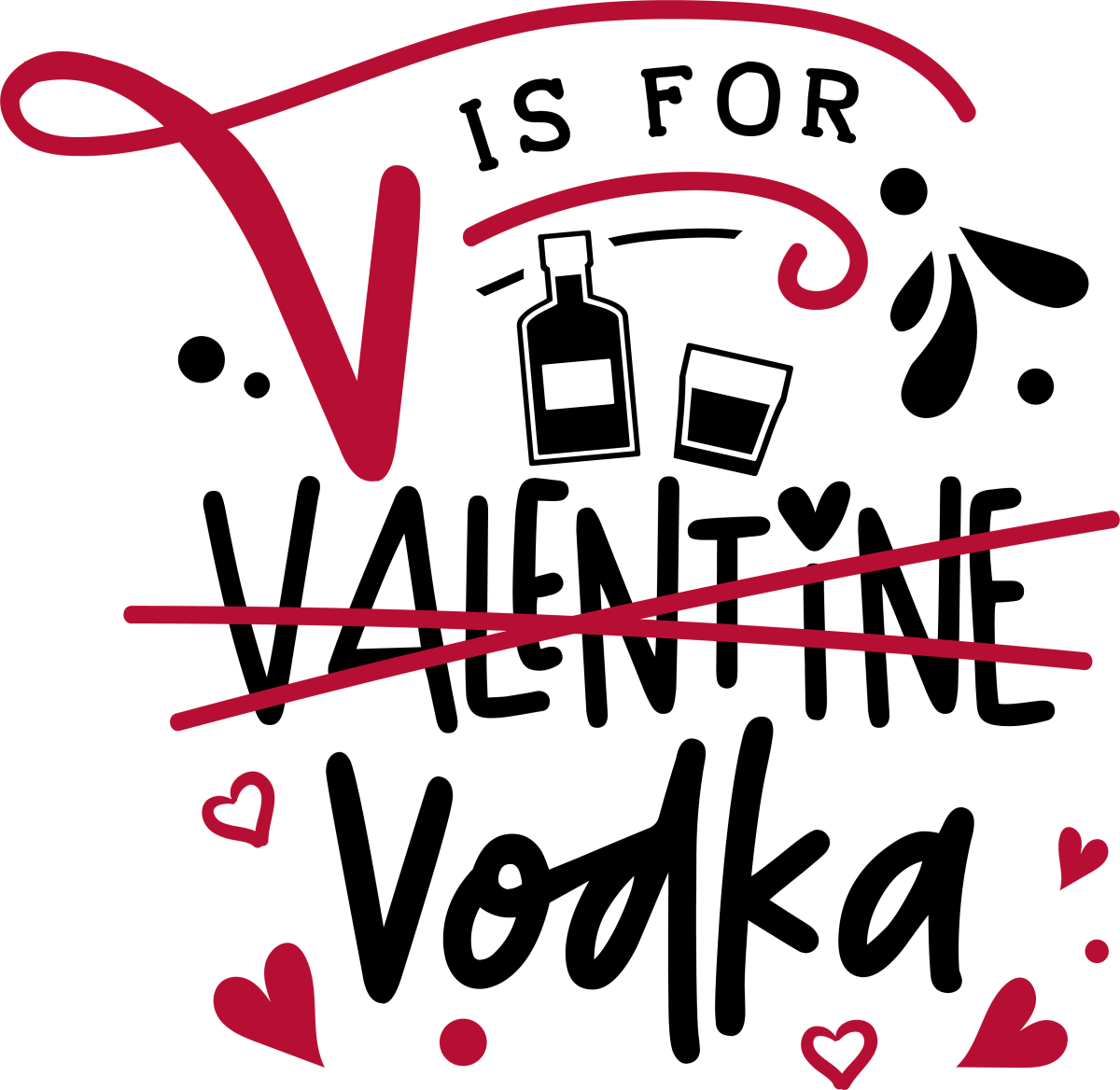 V Is For Valentine - Ready To Press DTF Transfers - Buy Bulk DTF