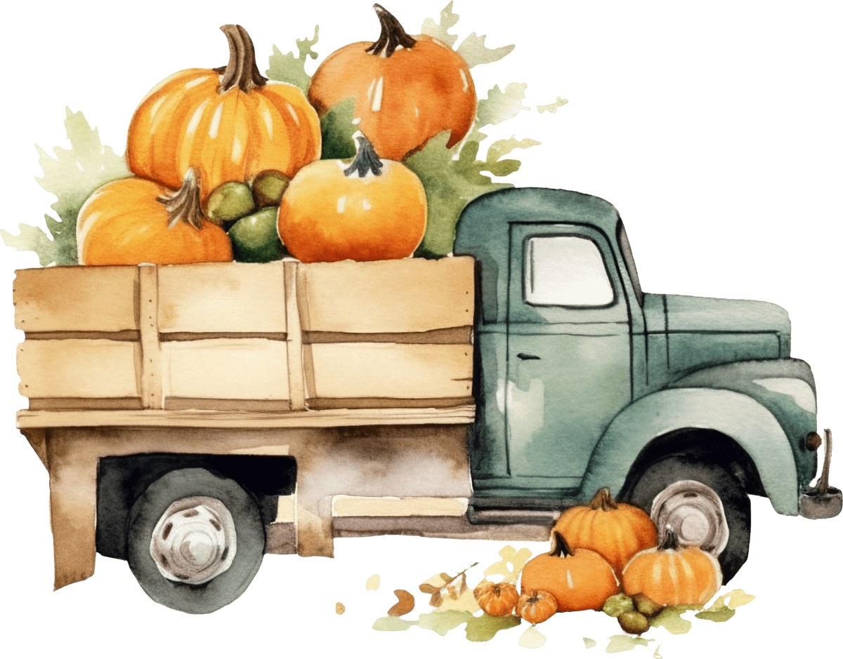 Vintage Fall Truck 02 - Ready To Press DTF Transfers - Buy Bulk DTF