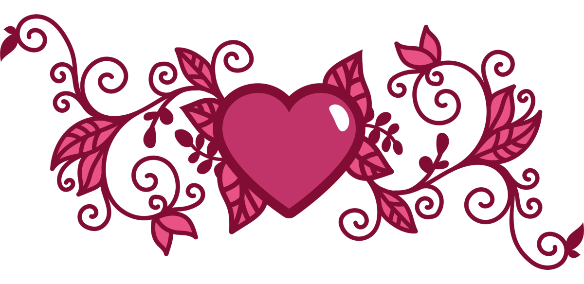 Vintage Floral Heart Libbey - UV DTF Libbey Glass Wrap - Buy Bulk DTF