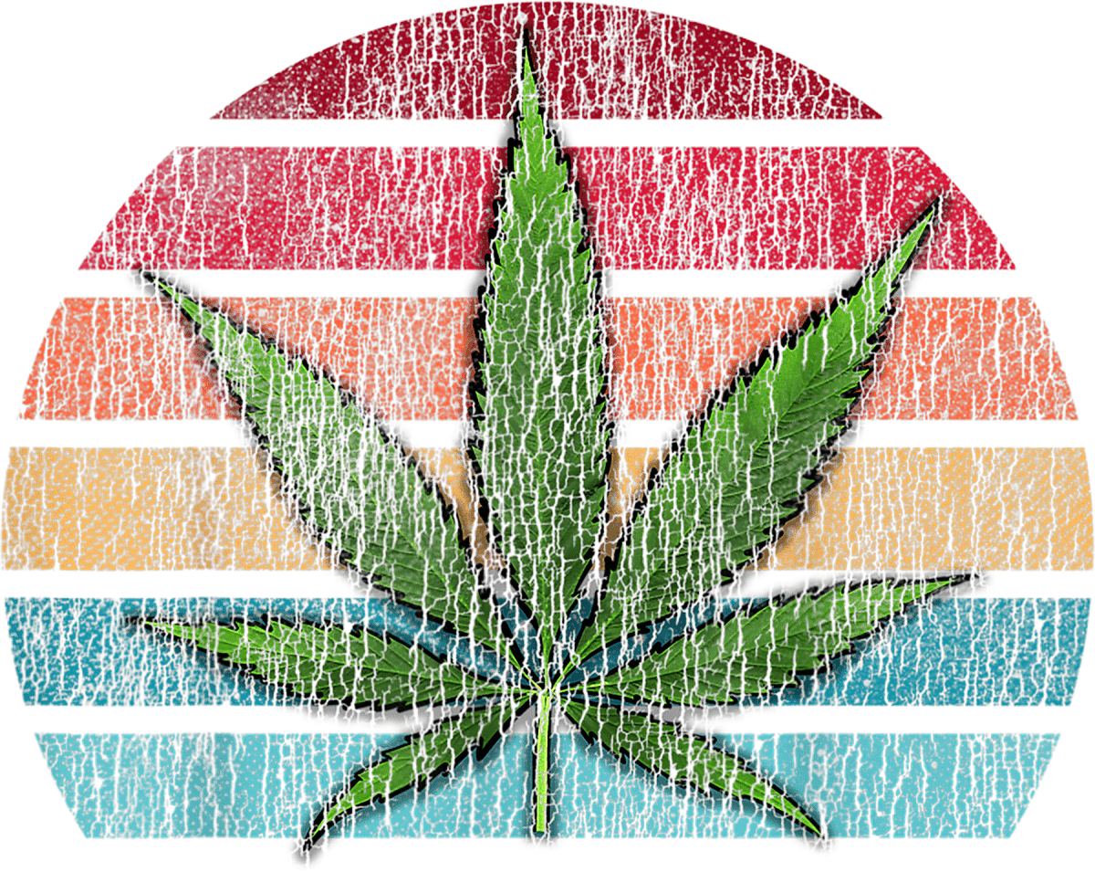 Vintage Marijuana Weed Cannabis Leaf Retro Stoner Men Women T-Shirt Ready To Press DTF Transfer - Buy Bulk DTF