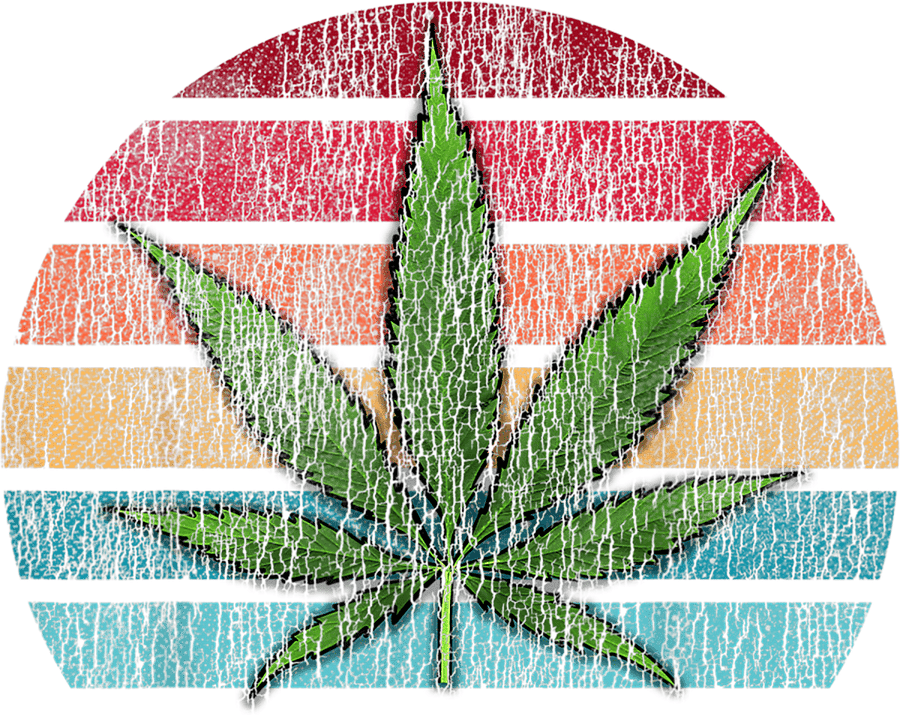 Vintage Marijuana Weed Cannabis Leaf Retro Stoner Men Women T-Shirt Ready To Press DTF Transfer - Buy Bulk DTF