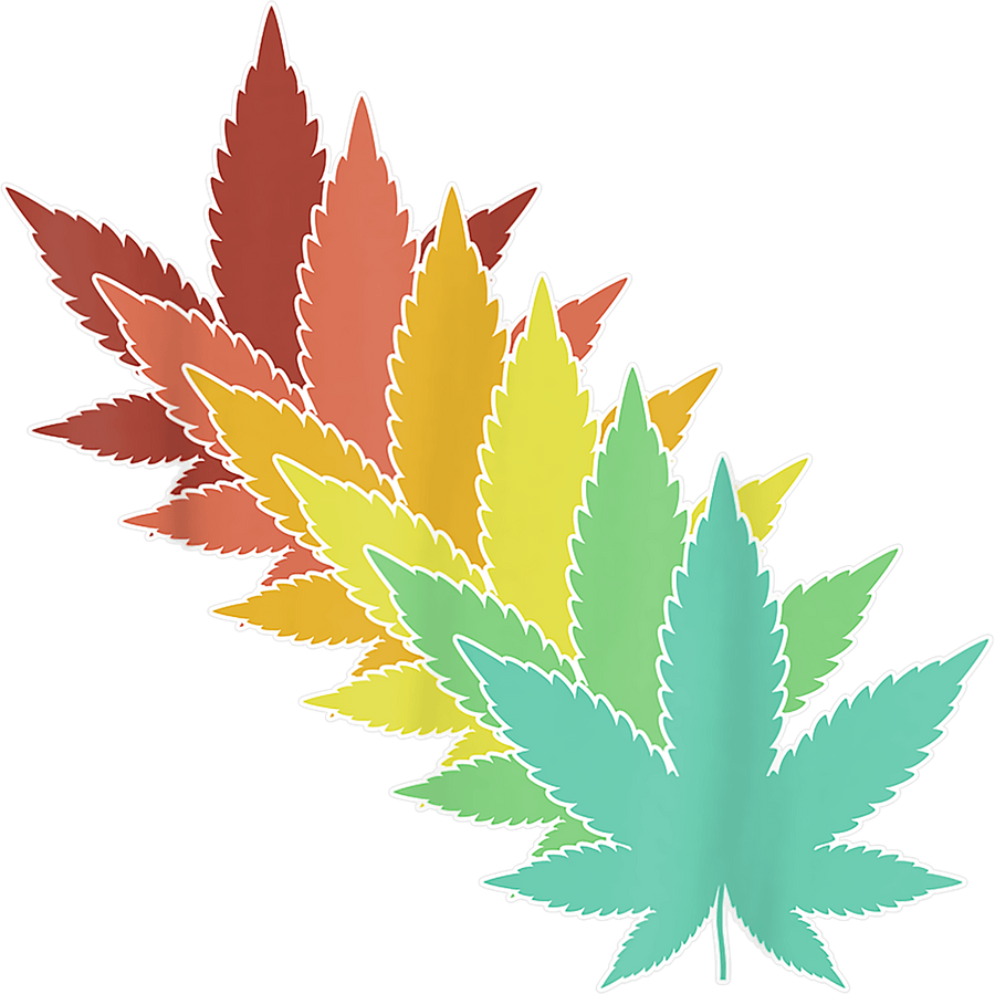 Vintage Retro Marijuana Leaves Weed Cannabis Leaf T-Shirt Ready To Press DTF Transfer - Buy Bulk DTF