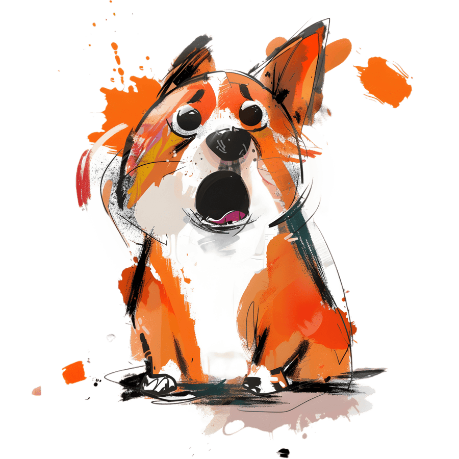 Wacky Corgi - Ready To Press DTF Transfers - Buy Bulk DTF