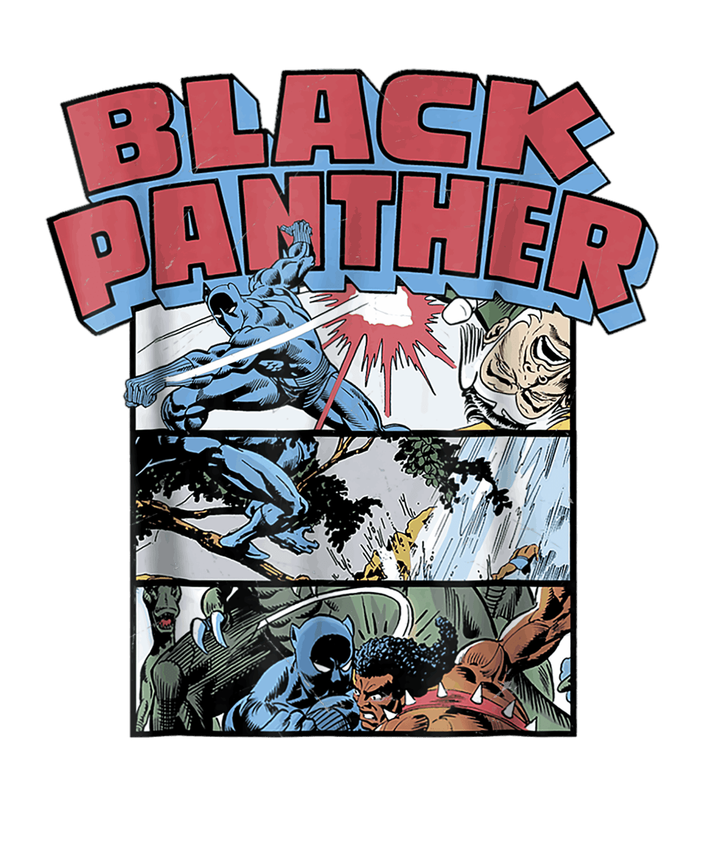 Wakanda Black Panther Comic Black Rainbow Tie Dye Shirt - Ready To Press DTF Transfer - Buy Bulk DTF