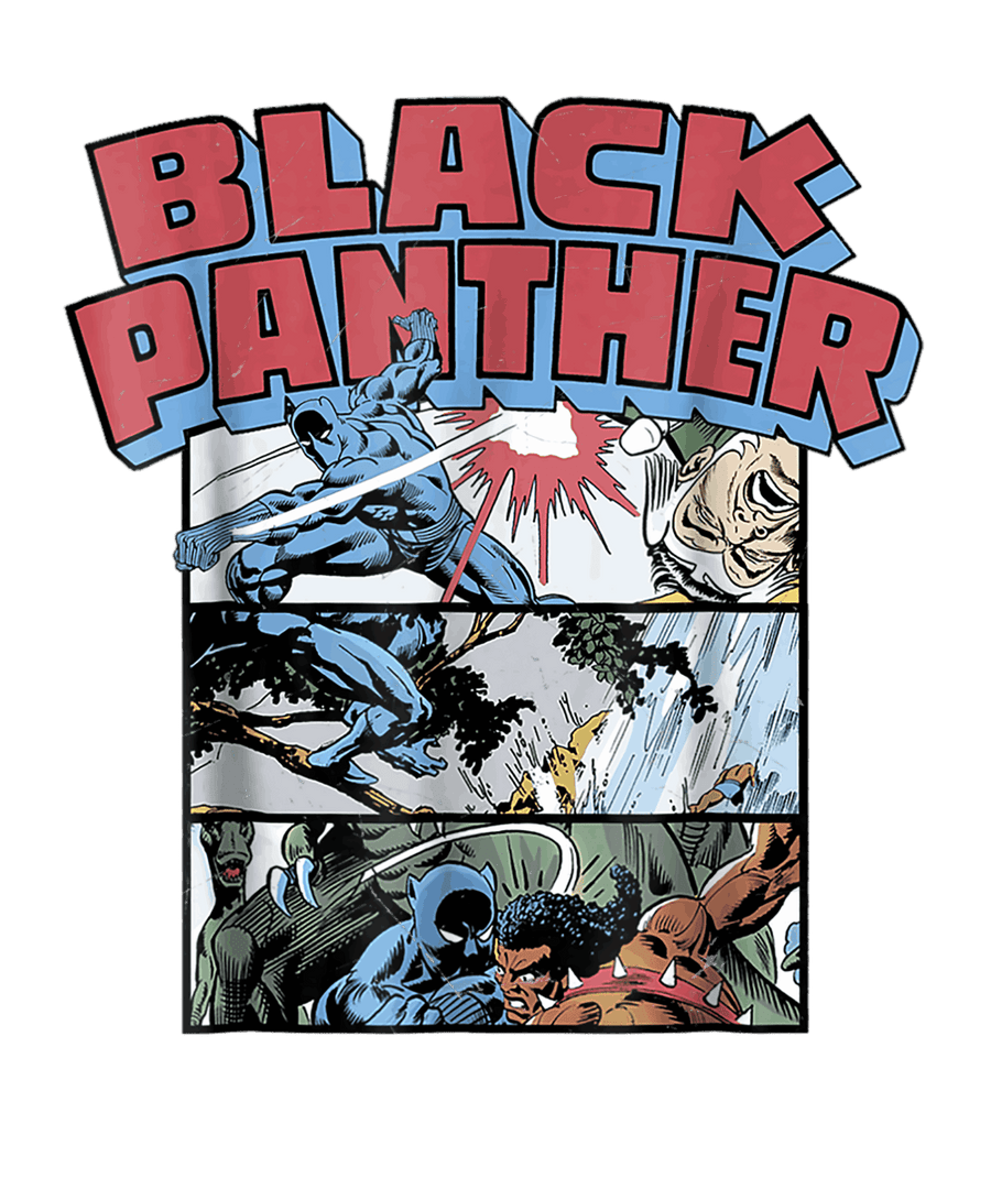 Wakanda Black Panther Comic Black Rainbow Tie Dye Shirt - Ready To Press DTF Transfer - Buy Bulk DTF