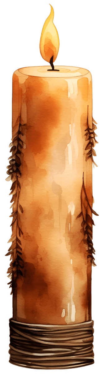 Watercolor Autumn Candlelit Bouquet Ready to Press DTF Transfers - Buy Bulk DTF