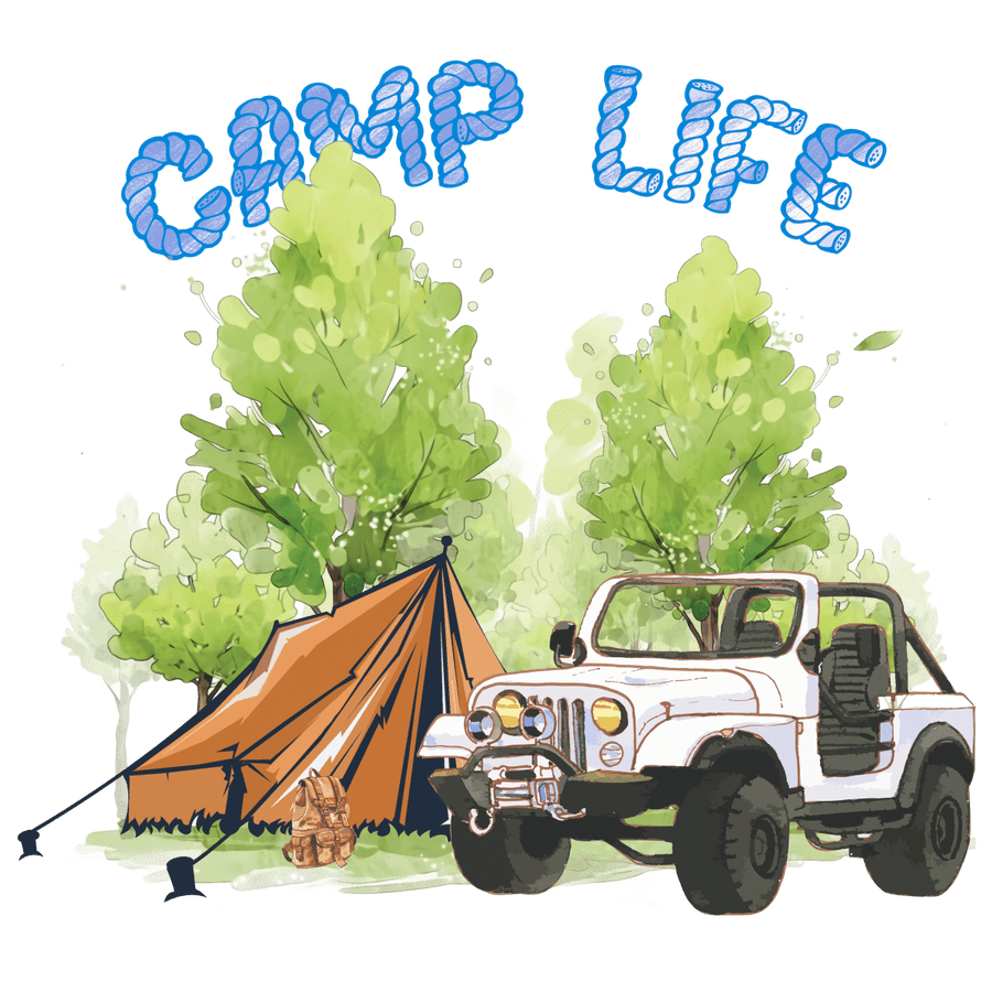 Watercolor - Camping - In - Mug - Ready To Press DTF Transfers - Buy Bulk DTF