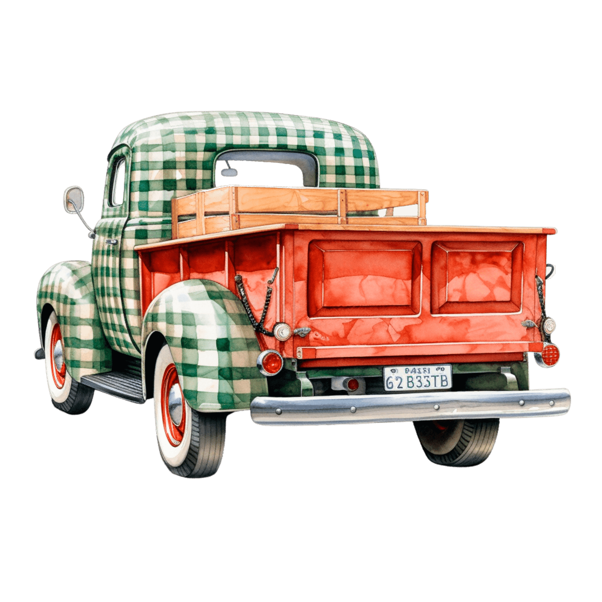 Watercolor Christmas & Autumn Trucks – Ready To Press DTF Transfers - Buy Bulk DTF