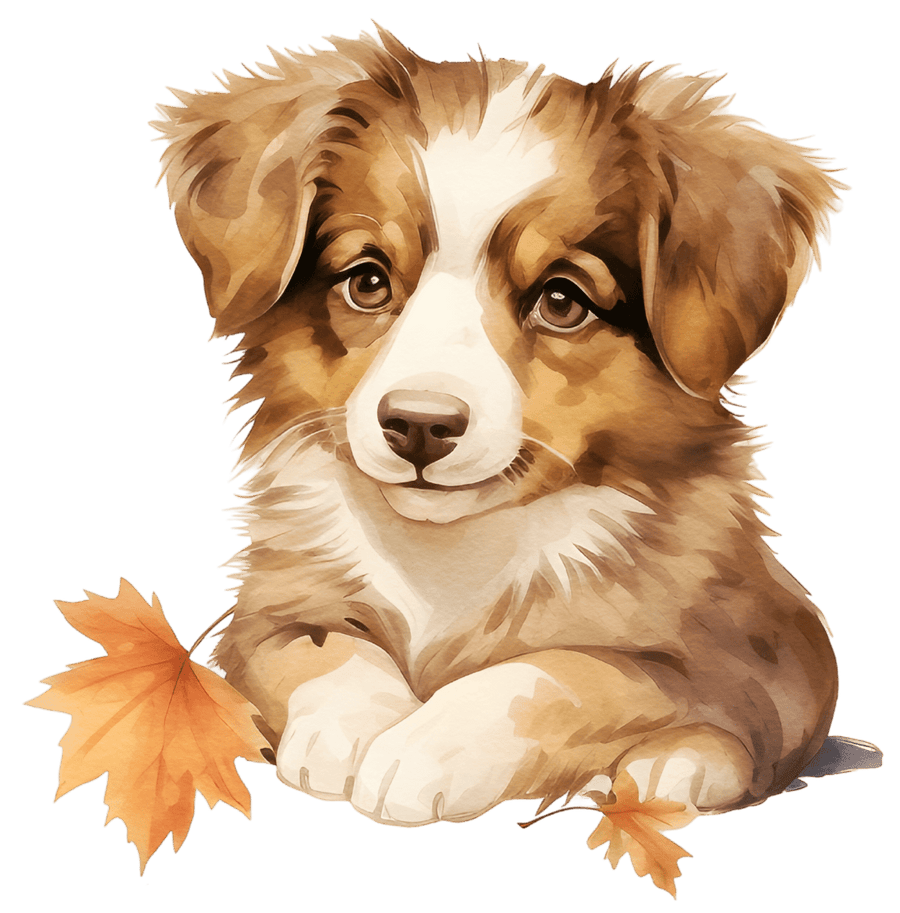 Watercolor Christmas Dog Ready to Press DTF Transfers - Buy Bulk DTF